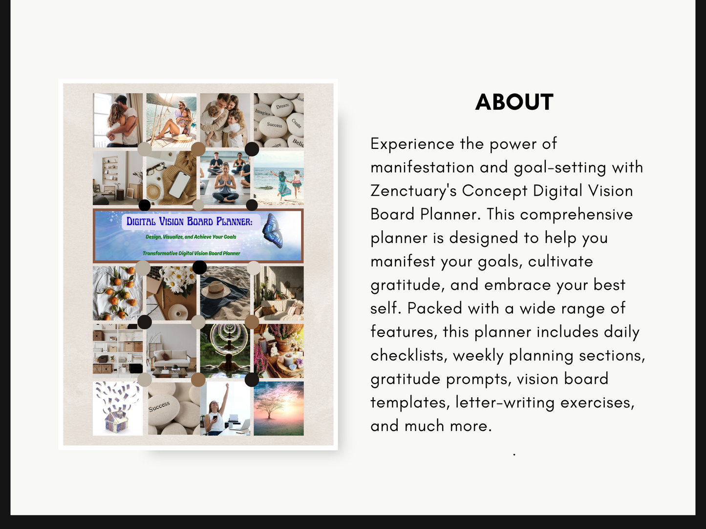 Comprehensive Digital Vision Board Planner:  Transform Your Life Achieve Your Goals (For Android and Ipad)